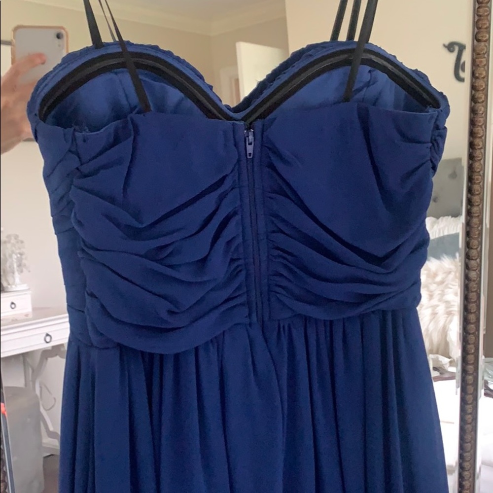 Blue high-low dress - Picture 4 of 4